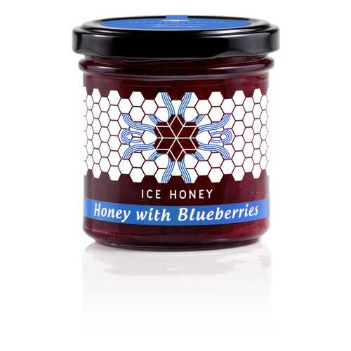 Мед Ice honey с черникой (Honey with Blueberries) 200 г в Самбери