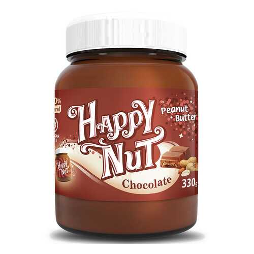 Арахисовая паста Happy nut с темным шоколадом 330 г в Самбери