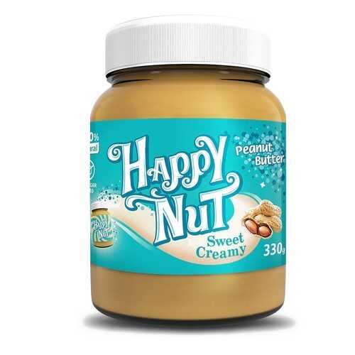 Арахисовая паста Happy Nut Sweet Creamy сладкая в Самбери