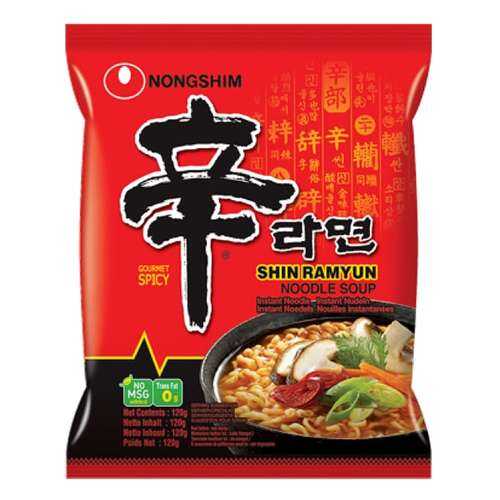 Лапша быстрого приготовления Шин Рамен Nongshim 120 г в Самбери