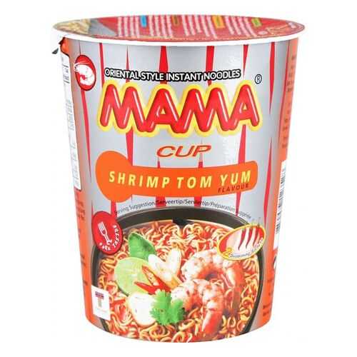 Лапша быстрого приготовления тайская Mama со вкусом супа том ям 70 г в Самбери