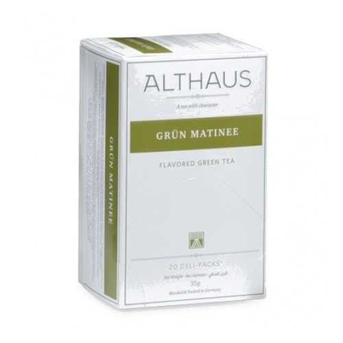 Чай Althaus Grun Matinee Deli Pack 20*1.75 г в Самбери