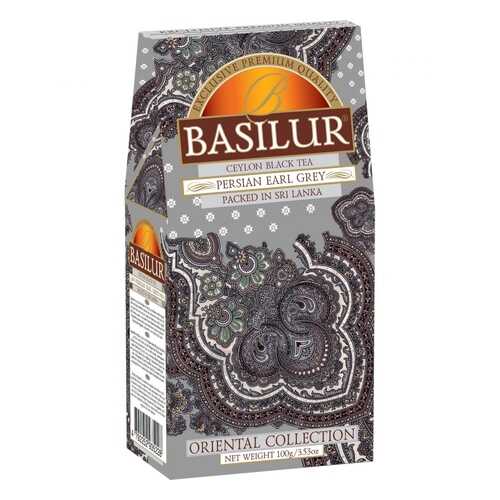 Чай Basilur Persian Earl Grey, черный листовой с добавками, 100 гр в Самбери