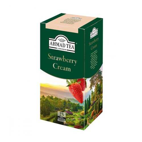 Чай черный Ahmad Tea Strawberry Cream 25 пакетов 40 г в Самбери