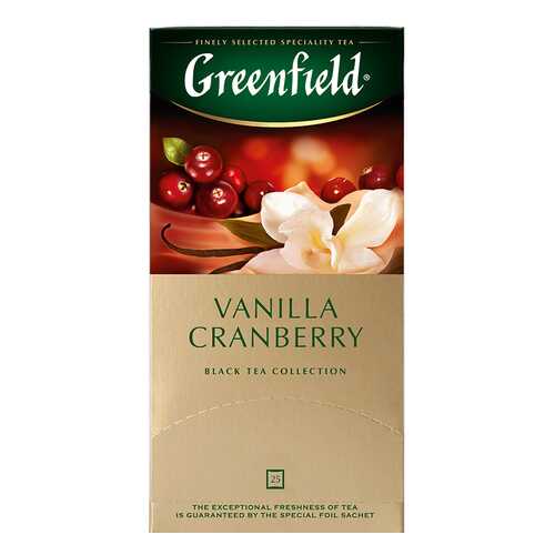 Чай черный Greenfield Vanilla Cranberry 25 пакетиков в Самбери