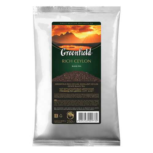 Чай черный листовой Greenfield Rich Ceylon 250 г в Самбери