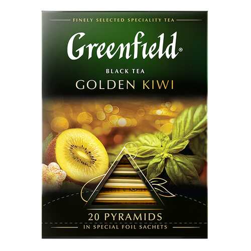 Чай черный в пирамидках Greenfield Golden Kiwi 20 пакетиков в Самбери