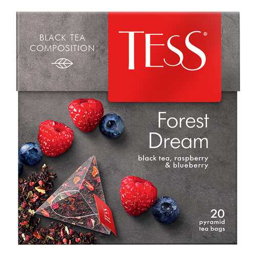 Чай черный в пирамидках Tess Forest Dream 20 пакетиков в Самбери