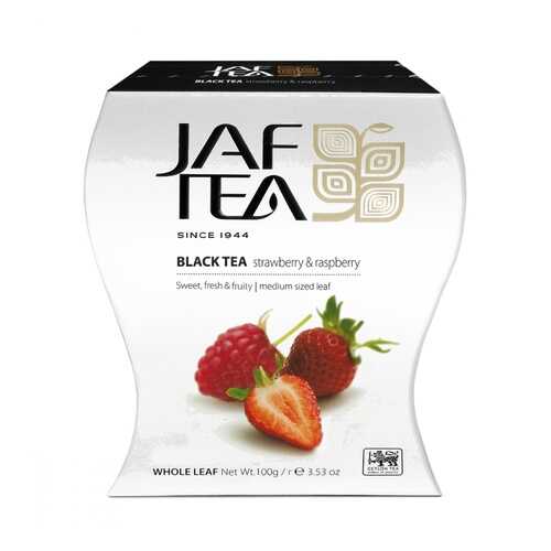 Чай Jaf Tea Strawberry & Raspberry черный листовой с добавками 100 г в Самбери