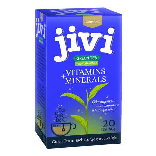 Чай Jivi Green tea Fresh Chamomile, зеленый с добавками, 20 пакетиков в Самбери