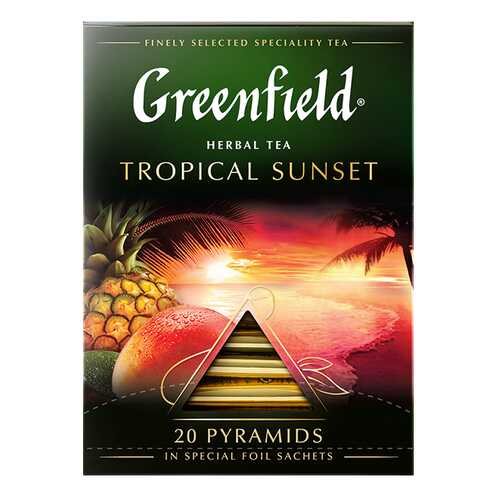 Чай травяной в пирамидках Greenfield Tropical Sunset 20 пакетиков в Самбери