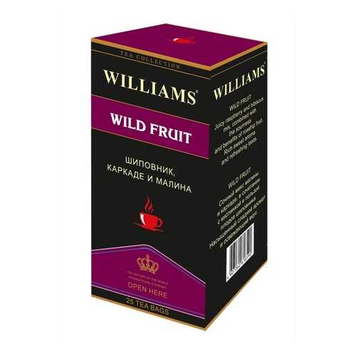 Чай Williams Wild Fruit, шиповник, каркаде, малина, 25 пакетиков в Самбери