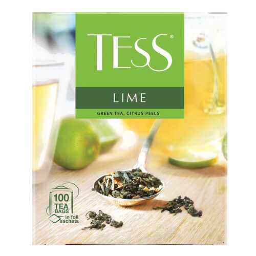 Чай зеленый Tess Lime 100 пакетиков в Самбери