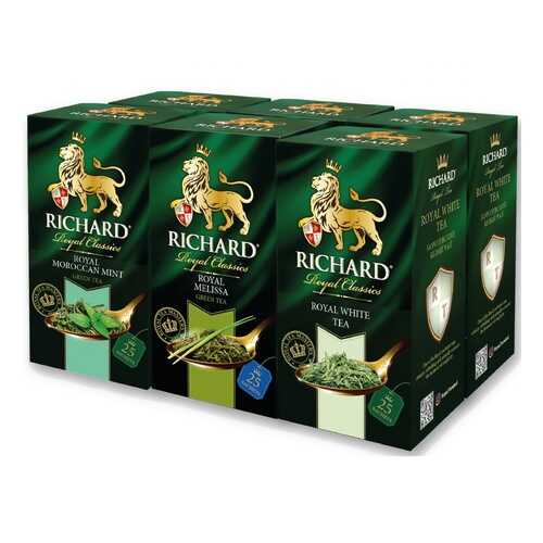 Набор чая Richard Royal Morocan Mint, Royal Melissa, Royal White Tea ассорти 6*25 сашетов в Самбери