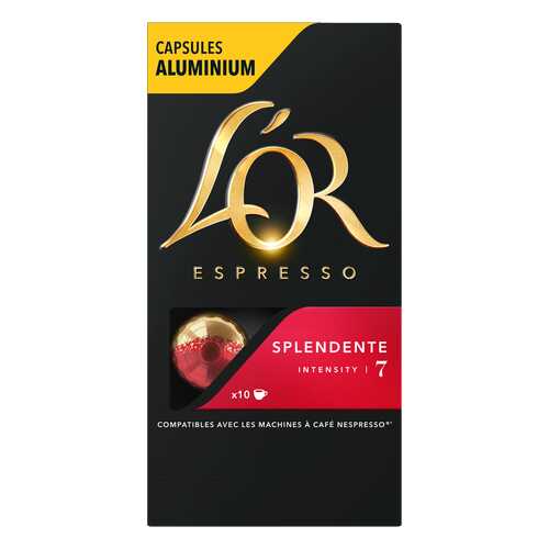 Капсулы L’OR Espresso Splendente для кофемашин Nespresso 10 капсул в Самбери