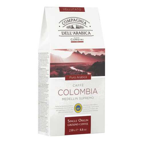 Кофе Dell Arabica Puro Arabica Colombia Medellin Supremo 250г карт/пачка молотый в Самбери