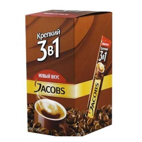 Кофе растворимый Jacobs 3в1 крепкий 24*12 г в Самбери