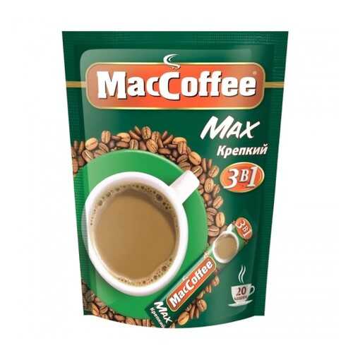 Кофейный напиток растворимый MacCoffee max крепкий 3в1 20 г 16 штук в Самбери