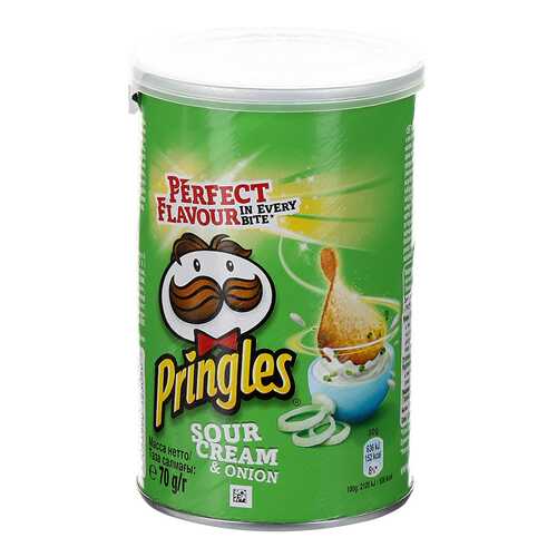 Чипсы картофельные Pringles со вкусом сметаны и лука 70 г в Самбери