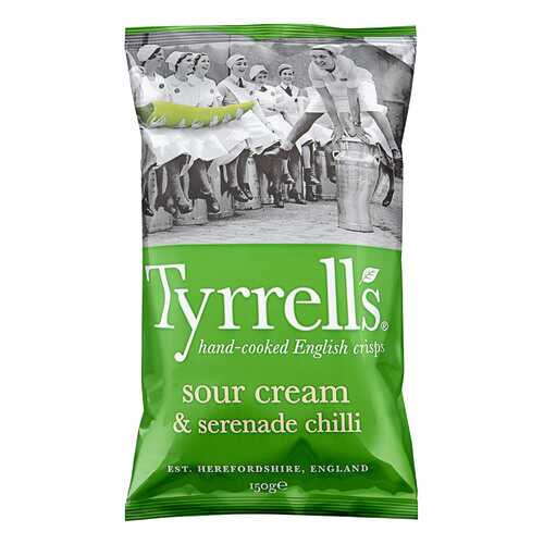 Чипсы картофельные TYRRELLS со вкусом сметаны и острого стручкового перца 150г в Самбери