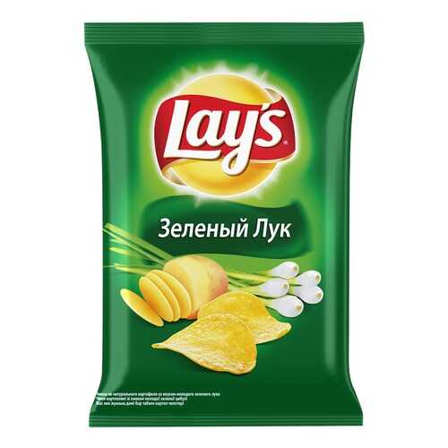 Чипсы Lay's из натурального картофеля молодой зеленый лук 90 г в Самбери