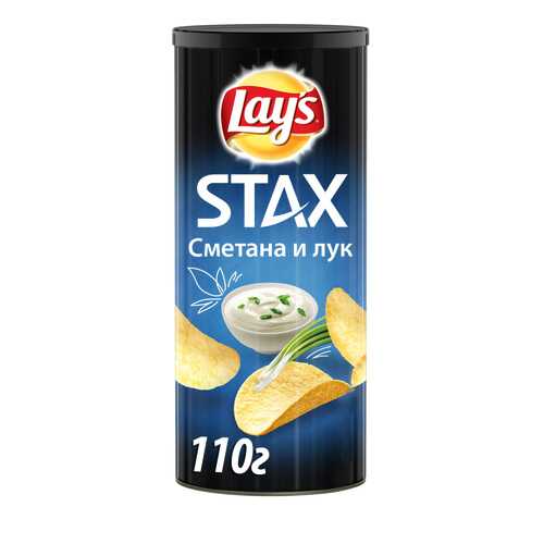 Картофельные чипсы Lay's stax сметана и лук 110 г в Самбери