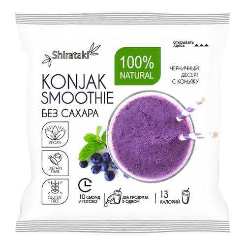 Десерт без сахара Konjak Smoothie черничный 20 шт по 15 г в Самбери