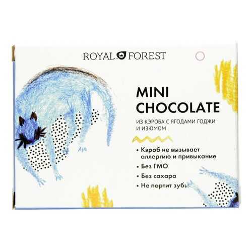 Шоколад Royal Forest из кэроба с ягодами годжи и изюмом 30г в Самбери