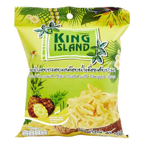 Кокосовые чипсы King Island с ананасом 40 г в Самбери