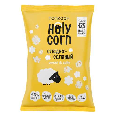 Кукуруза воздушная Holy Corn попкорн cладко-соленая 80 г в Самбери