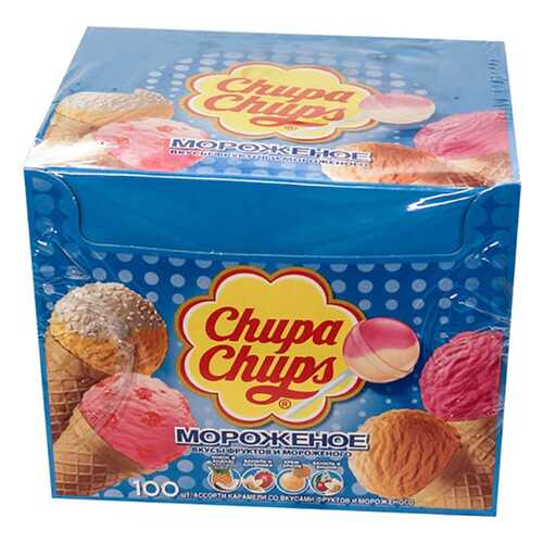 Карамель Chupa Chups мороженное ассорти 12 г 100 штук в Самбери