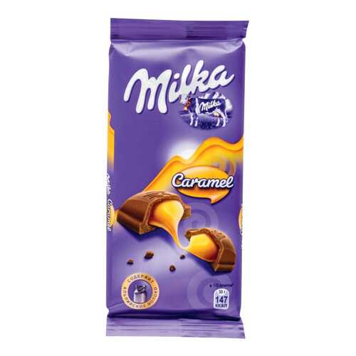 Шоколад молочный Milka с карамельной начинкой 90 г в Самбери