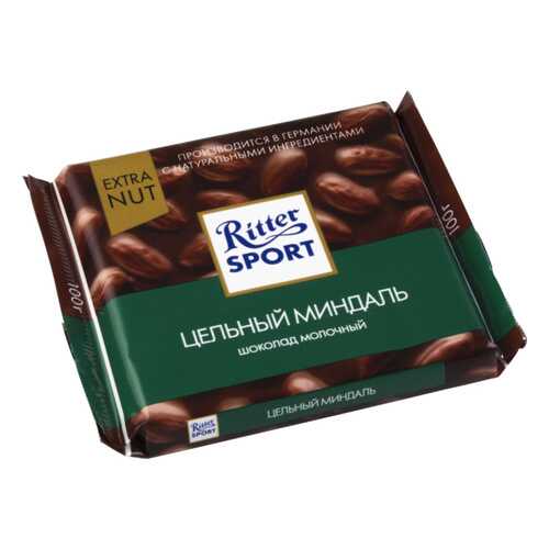 Шоколад молочный Ritter Sport extra nut цельный миндаль 100 г в Самбери