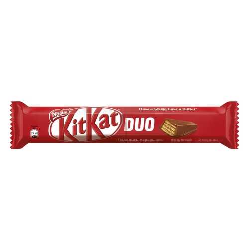 Шоколадный батончик Kit-Kat duo молочный с хрустящей вафлей 58 г в Самбери