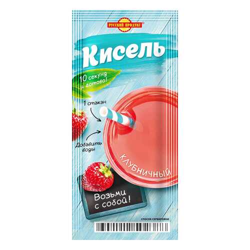 Кисель момент Здоровый образ жизни клубничный 25г/25 уп в коробке в Самбери