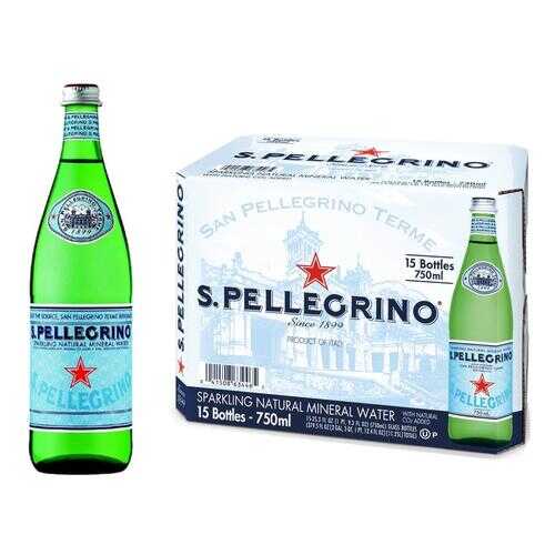 Минеральная вода газ S.Pellegrino 0.75 л стекло по 15 шт в Самбери