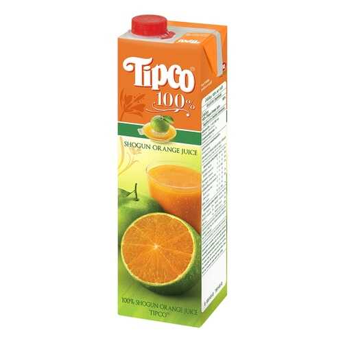 Сок TIPCO апельсиновый прямого отжима 1л Tetra Pack Таиланд в Самбери